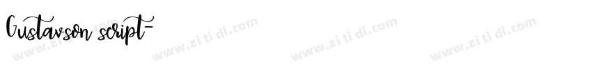 Gustavson script字体转换